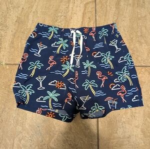 Chubbies Men's Size Large 5.5" Inseam Neon Tropical Print Swim Shorts